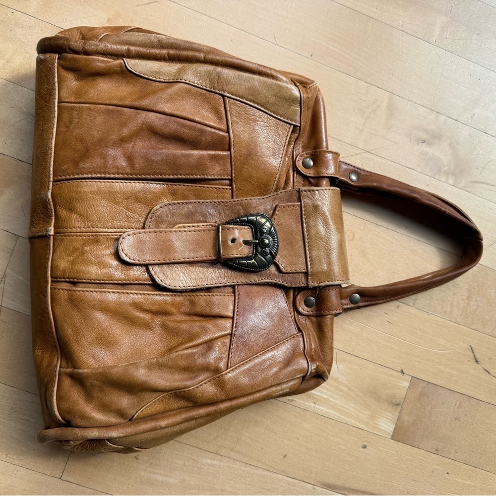 Brown Leather Italian  Bag